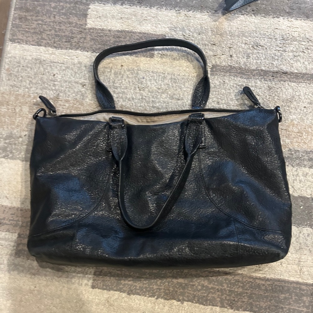 Olivia Harris Black Leather Bag
